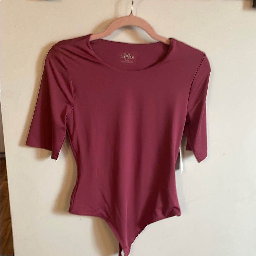 Women's Mauve Bodysuit Top